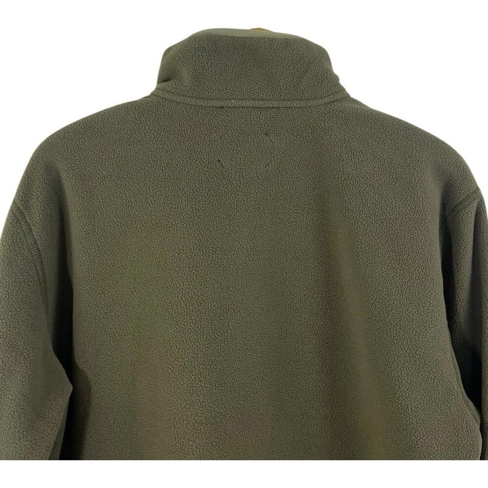 Burton Hearth Fleece Pullover Men’s Medium Green Camouflage Gorpcore Jacket Hike - Picture 3 of 8